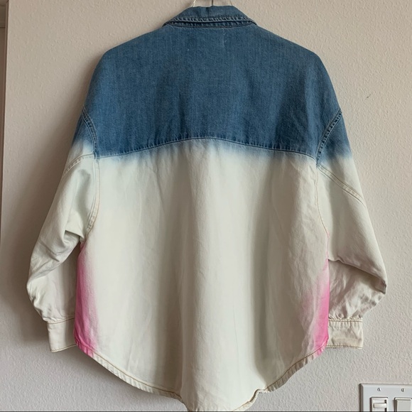 One Teaspoon Dip Dye Button Up sXL - Picture 5 of 7